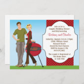 Invitation Wedding shower BBQ des couples (Devant / Derrière)