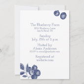 Invitation Wedding shower Blueberry (Dos)