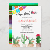 Invitation Wedding shower Cactus Couples (Devant / Derrière)