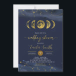Invitation Wedding shower céleste de la lune<br><div class="desc">Invitation Wedding shower céleste de la lune</div>