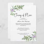 Invitation Wedding shower Changement de plan lavande (Devant / Derrière)