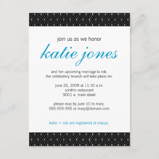 Invitation Wedding shower chic