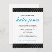 Invitation Wedding shower chic (Devant / Derrière)