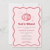 Invitation Wedding shower Citrouille à bille Disco (Devant)