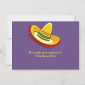 Invitation Wedding shower coloré de Fiesta Couple Mexicaine (Dos)