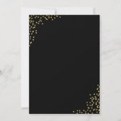 Invitation Wedding shower Confetti Parties scintillant d'or n (Dos)