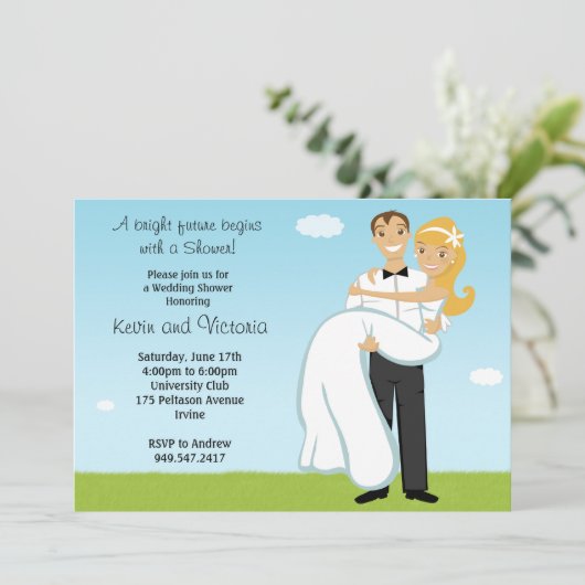 Invitation Wedding shower Couples (Debout devant)