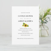 Invitation Wedding shower Couples de grappes de tournesol (Debout devant)