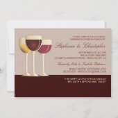 Invitation Wedding shower Couples de sélection Wineglass (Dos)