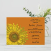 Invitation Wedding shower Couples de tournesol (Debout devant)