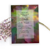 Invitation Wedding shower Couples Hydrangea Leaf Chêne Automn