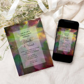 Invitation Wedding shower Couples Hydrangea Leaf Chêne Automn