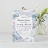 Invitation Wedding shower d'Annabelle Vintage Crest Couple (Debout devant)