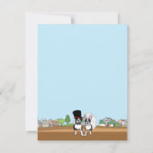 Invitation Wedding shower de Boston Terrier de jeunes mariés (Dos)