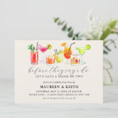 Invitation Wedding shower de cocktails | Partie d'engagement (Debout devant)