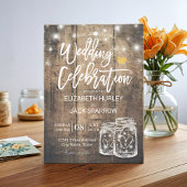 Invitation Wedding shower de cordes de pot en bois rustique M