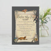 Invitation Wedding shower de coucher de soleil Safari africai (Debout devant)