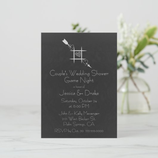 Invitation Wedding shower de Couple (Debout devant)