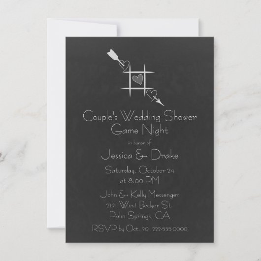 Invitation Wedding shower de Couple (Devant)