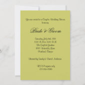 Invitation Wedding shower de couple moderne (Dos)