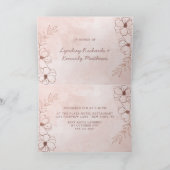 Invitation Wedding shower de Couple Rose et rose pâle (Intérieur)