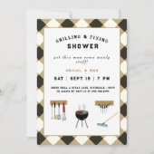 Invitation Wedding shower de couples de grillage et de fixati (Devant)