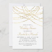 Invitation Wedding shower de couples élégants Gold (Devant)