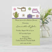 Invitation Wedding shower de cuisine (Debout devant)