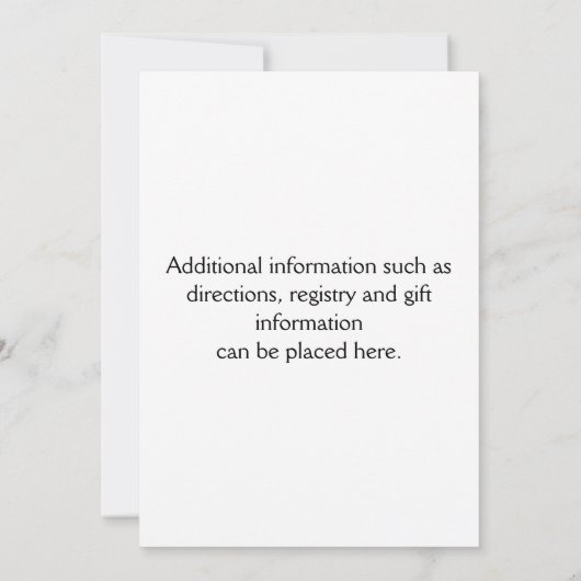 Invitation Wedding shower de cuisine (Dos)