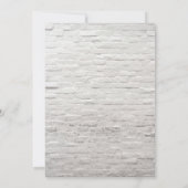 Invitation Wedding shower de détresse sociale Mail Camion bla (Dos)