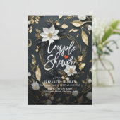 Invitation Wedding shower de douche à couple de courge or Flo (Debout devant)