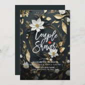 Invitation Wedding shower de douche à couple de courge or Flo (Devant / Derrière)