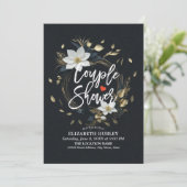 Invitation Wedding shower de douche à couple de courge or Flo (Debout devant)