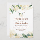 Invitation Wedding shower de Farmhouse Fresh Rustic Couple (Devant)