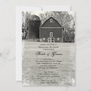 Invitation Wedding shower de ferme de la ferme Country Barn