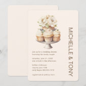 Invitation Wedding shower de Fête des mariées florale moderne (Devant / Derrière)