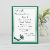 Invitation Wedding shower de football et Stiletto (Debout devant)