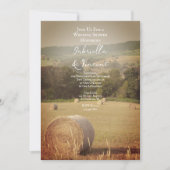 Invitation Wedding shower de la ferme de Hay Bales (Devant)