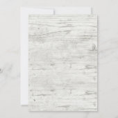 Invitation Wedding shower de la ferme de tournesol et de bois (Dos)