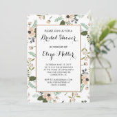 Invitation Wedding shower de la mariée de la flora (Debout devant)