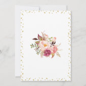 Invitation Wedding shower de la mariée Rose Gold a (Dos)