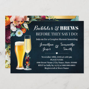 Invitation Wedding shower de la marine Bourgogne