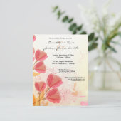 Invitation Wedding shower de la tulipe de l'aquare (Debout devant)