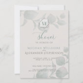 Invitation Wedding shower de l'Eucalyptus argenté (Devant)