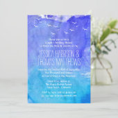 Invitation Wedding shower de l'Ocean Beach Couple (Debout devant)