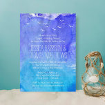 Invitation Wedding shower de l'Ocean Beach Couple<br><div class="desc">Watercolor Ocean Beach Couple's Invitations Wedding showers.</div>