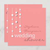 Invitation Wedding shower de mariée moderne (Devant / Derrière)