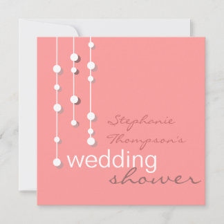 Invitation Wedding shower de mariée moderne