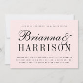 Invitation Wedding shower de noms de couples vidés (Devant)