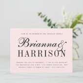 Invitation Wedding shower de noms de couples vidés (Debout devant)